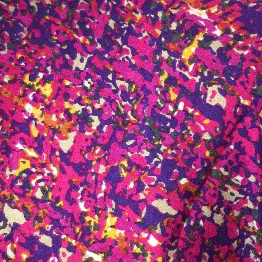 Colorful Pink Green Purple Belt Loop Square Scarf